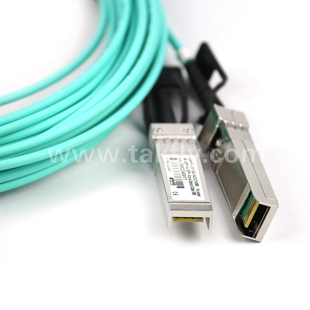 40g 100g 25g 10g Qsfp to SFP Optical Fiber Cable Active Optical Meter Active Optical Breakout Cable Aoc Active Optical Cable