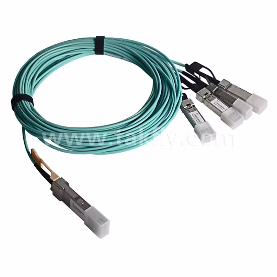 40g 100g 25g 10g Qsfp - SFP 光ファイバーケーブル アクティブ光メーター アクティブ光ブレークアウトケーブル AOC アクティブ光ケーブル