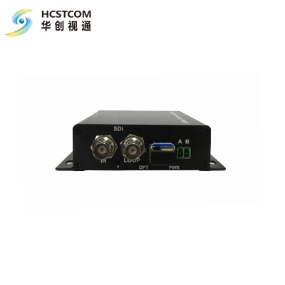 1CH 12g/6g/3G/HD/UHD SDI ビデオ トランシーバー、光ファイバーコンバーター拡張ループアウト付き